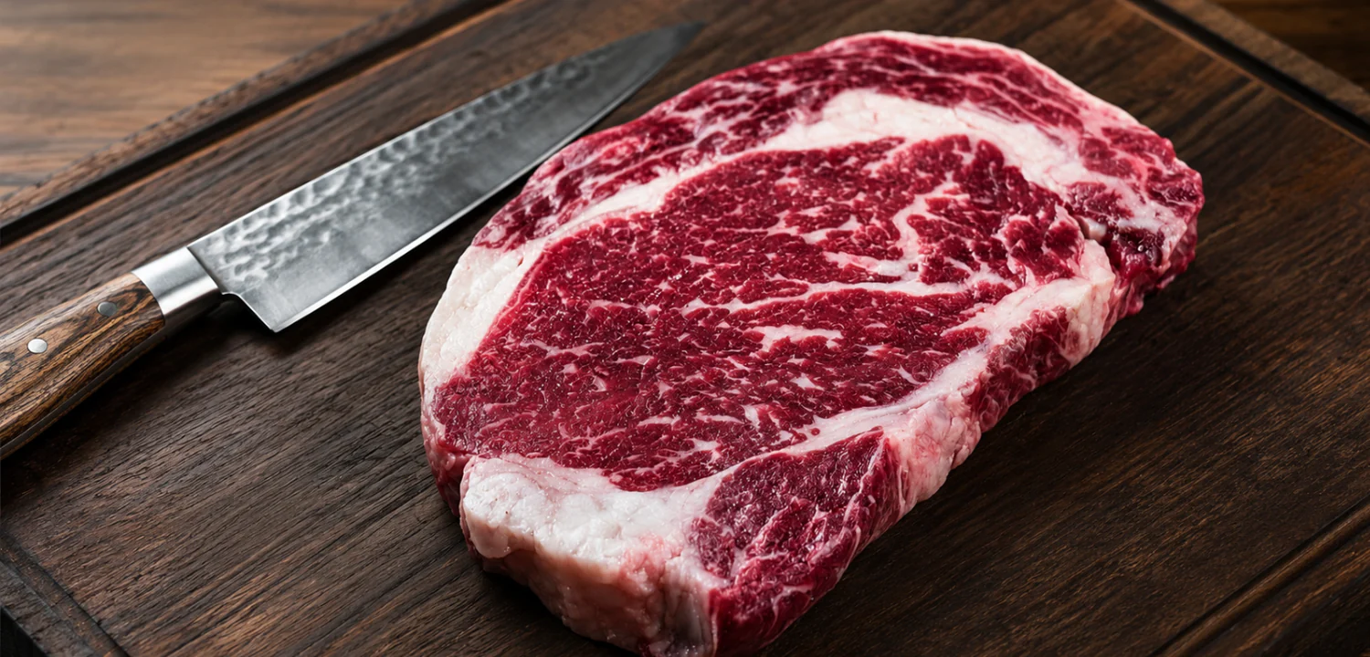 Raw grass-fed beef used for our jerky