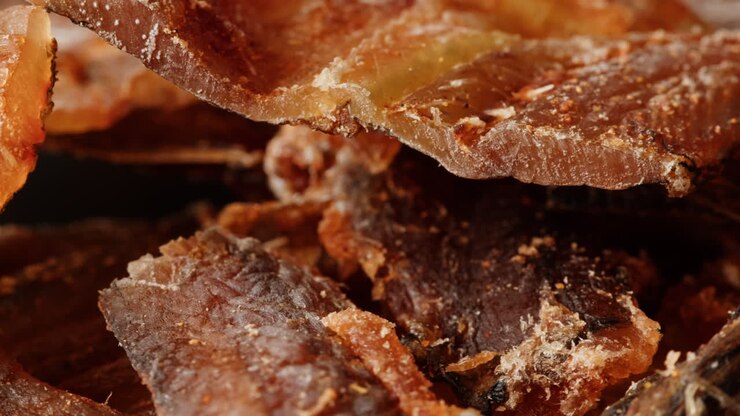 Slow-dried grass-fed beef jerky